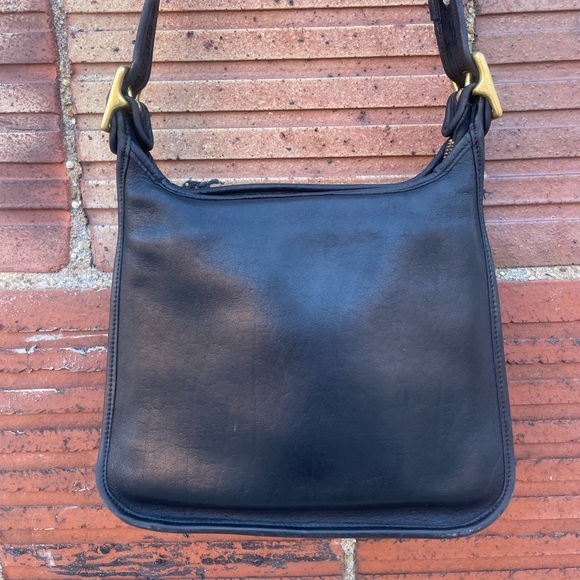 Coach 9966 Vintage JANICE LEGACY Black Glove Leather Crossbody Shoulder Bag USA - Picture 12 of 15